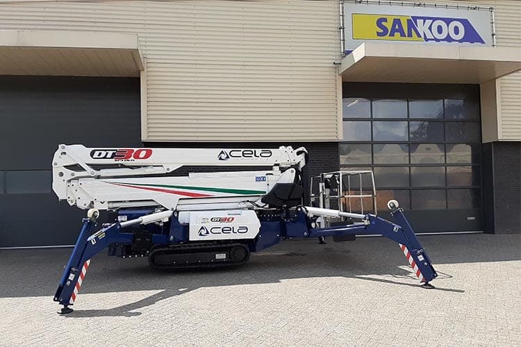 Maximaal werkbereik met dubbele telescoopconstructie