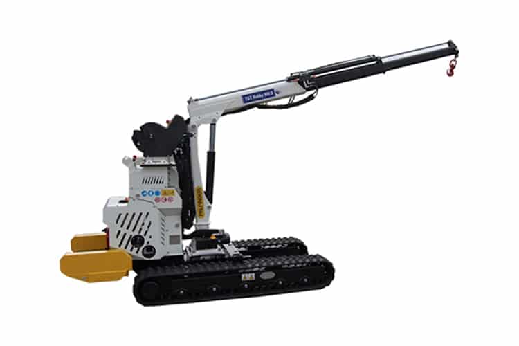 Veelzijdige mini-rupshijskraan